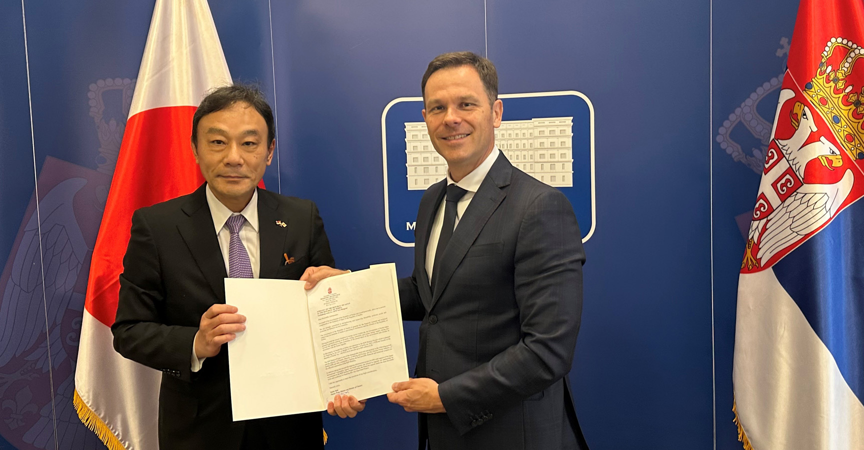 Синиша Мали уручио јапанском амбасадору Писмо о намерама за финансирање Бистрице