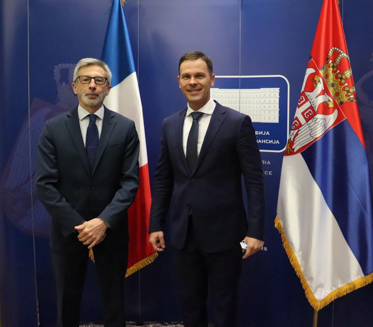 Ministar Siniša Mali sa novim ambasadorom Francuske Pjerom Košerom razgovarao o zajedničkim kapitalnim projektima
