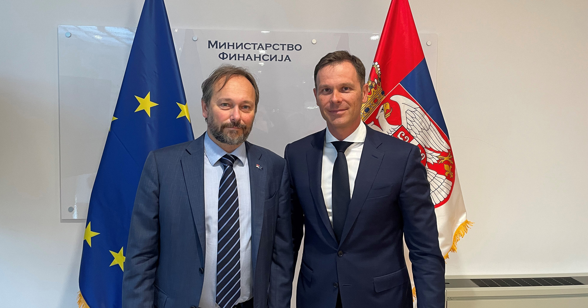 Ministar Siniša Mali razgovarao sa šefom Delegacije EU Emanuelom Žiofreom