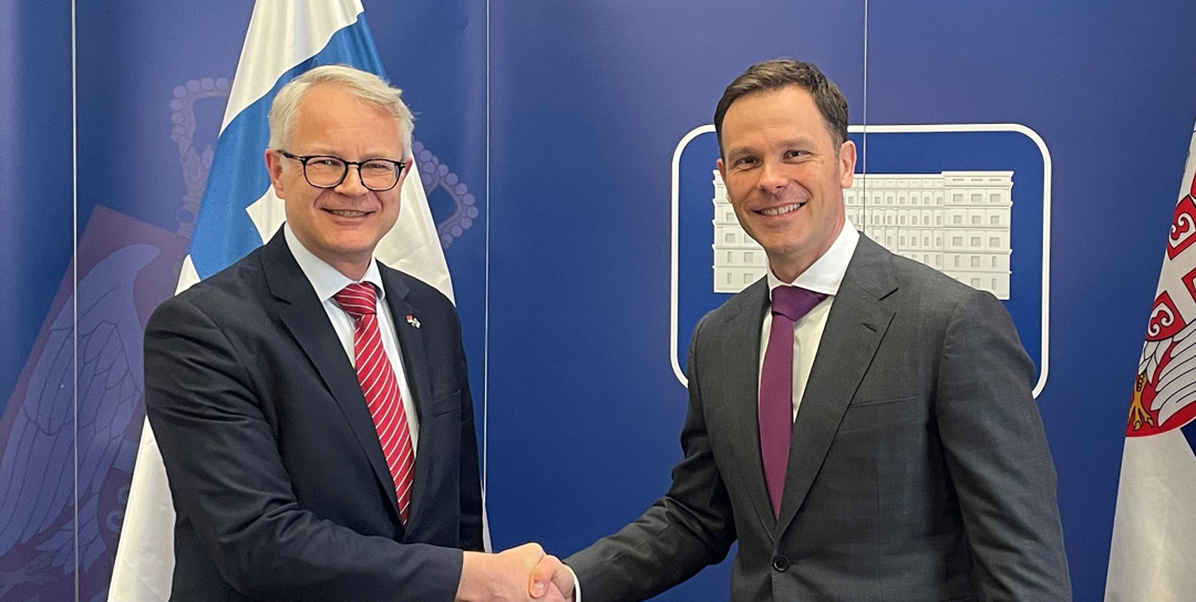Potpredsednik Vlade Siniša Mali razgovarao sa ambasadorom Finske u Srbiji